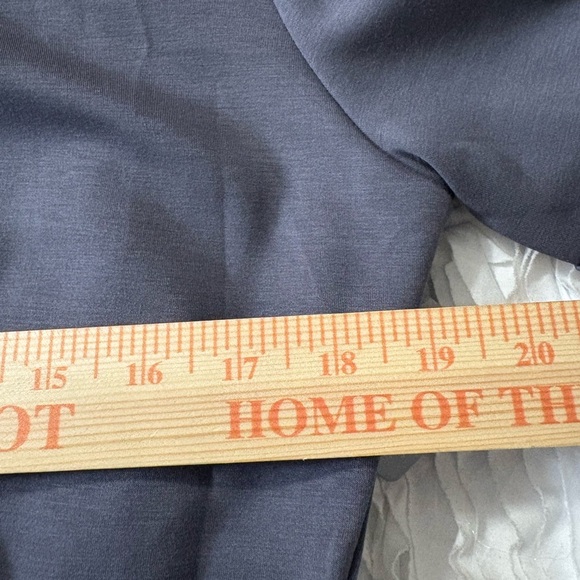 MELLODAY Elegant Gray Maxi Dress, Round Neck with Side Tie Detail and Side Slits - Picture 10 of 12